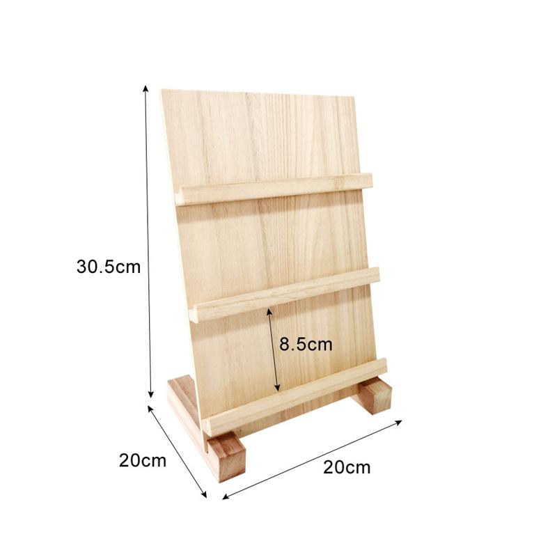 Деревянная многоярусная стойка для серег-гвоздиков, реквизит для демонстрации, стойка для хранения ювелирных изделий, настольная стойка для серег