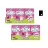 Bulk Purchase 6-Pack" Fuwagokochi Panty Liners, 3-Pack (38 Sheets Per Pack) X 2, Includes Yamaguchi Original Poly Bag