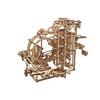 UGEARS Набор для деревянной мраморной дорожки - 3D-пазл Деревянная мраморная дорожка Ступенчатый подъемник с 3-ступенчатым подъемным механизмом и 10 шариками