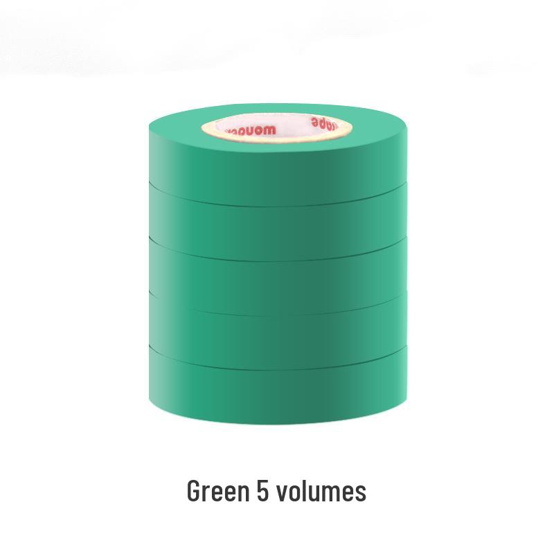Waterproof Electrician's Insulating Tape, 15m, Wear-Resistant, Available in Red, Yellow, Blue, Green, Black, and White, Width Options: 10/30/50mm