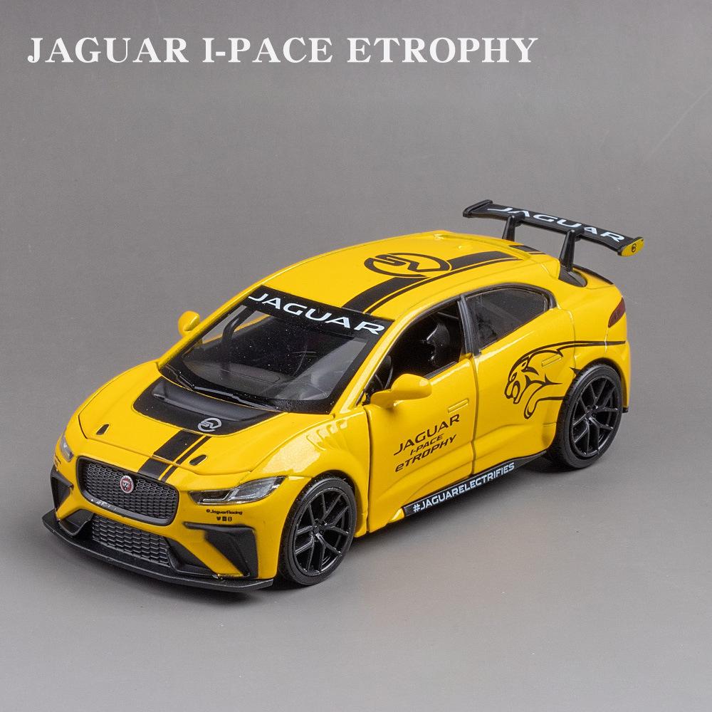Масштаб 1/32 Jaguar I-PACE, литая под давлением модель автомобиля, игрушечный автомобиль с откатным механизмом, звуком и светом для детей, коллекция подарков для мальчиков и девочек