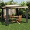 VidaXL Double-roof Gazebo Cream 2.94x2.94 M Steel, Garden Gazebo, Patio Gazebo, Pavilion, Gazebo 368444