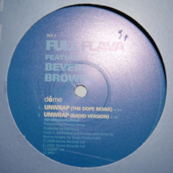 12-дюймовая пластинка FULL FLAVA BEVERLEI BROWN Распаковка 12DOME134 Dome Records 2000 UK SoulFunk Б/у