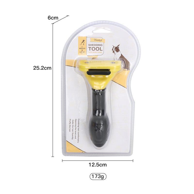 Pet Hair Removal Comb for Dogs & Cats: Multipurpose Pet Grooming Tool