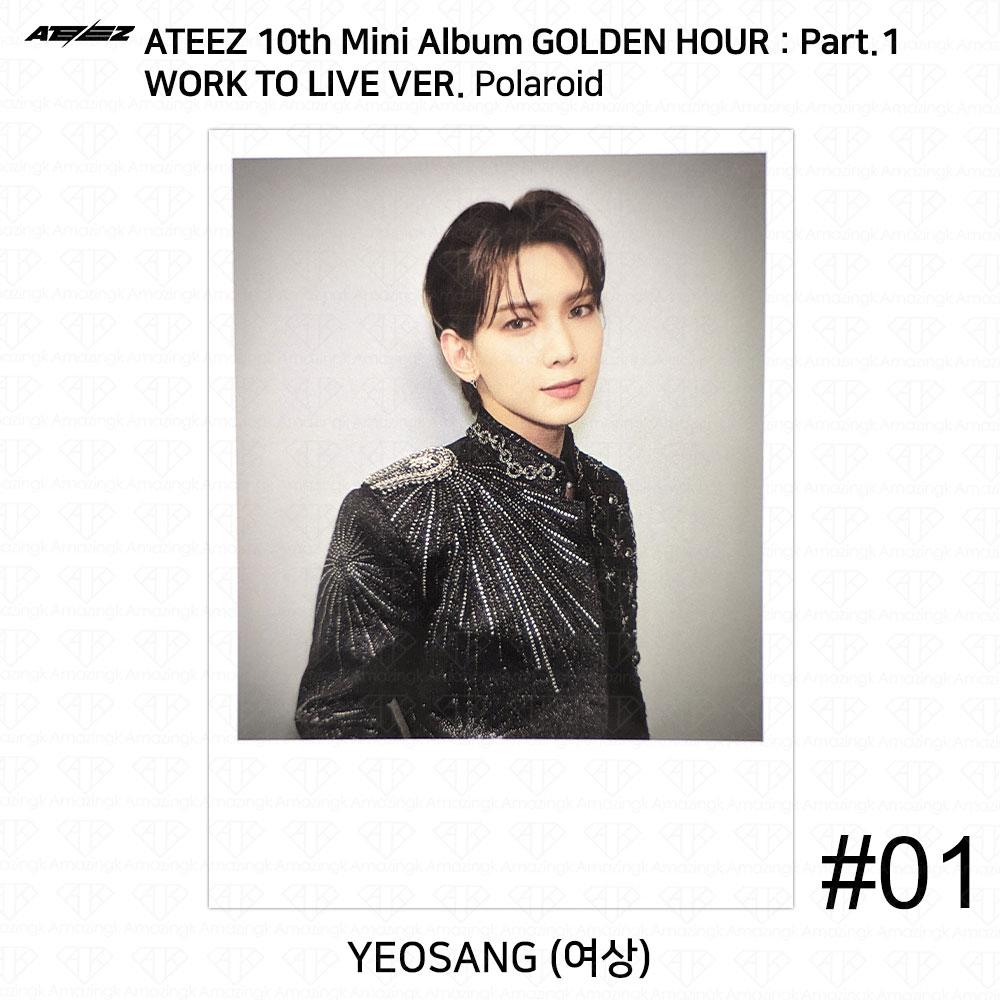 ATEEZ Golden Hour Part.1 Work To Live Ver Photocard Polaroid Disc KPOP K-POP