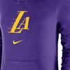 Nike X NBA Los Angeles Lakers 2023-24 Сезон City Edition Толстовка с воротником-воронкой Женские толстовки Фиолетовый DZ0392-504