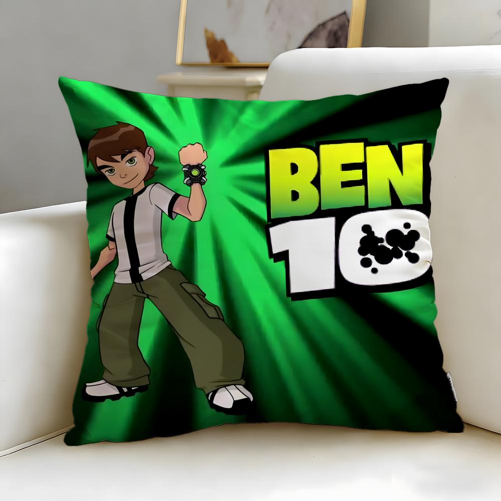 Классическая мультяшная наволочка Ben 10 Ultimate Alien Мягкая Легко стирается Подушка Универсальная для Дивана Кровати Путешествий и Офиса