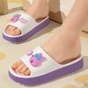 Summer Trendy Fashionable Cartoon Cute Rabbit Thick Sole Non-Slip Beach Slippers for Women Home Eva Slippers