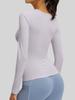 Women's Slim-Fit Long-Sleeve Yoga and Running Top
