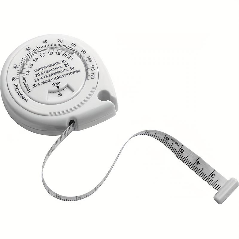 1 x 59.06"/59" BMI измерительная лента для тела, пластиковая выдвижная линейка с метрической шкалой и каплевидным корпусом – Идеально для моды