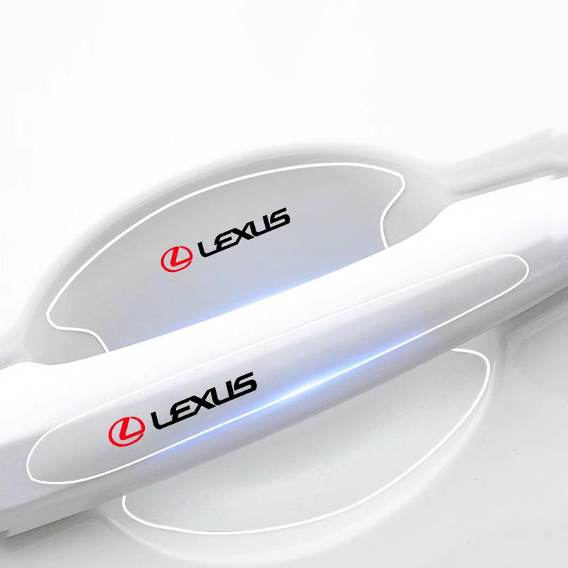 8Pcs Car Door Bowl Handle Protective Sticker Anti-collision Strip For Lexus F SPORT ES RX NX LS UX LM LX GX LC RZ IS CT GS RC HS BT9