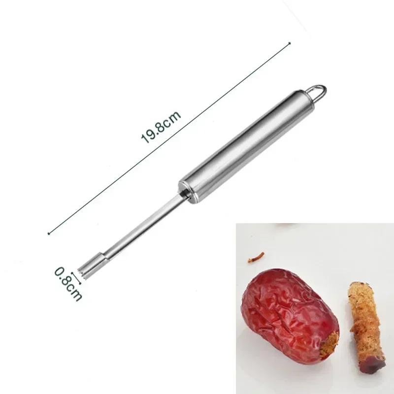 Pear Seed Remover Cutter Kitchen Gadgets Stainless Steel Home Vegetable Tool Apples Red Dates Corers Twist Fruit Core Remove Pit