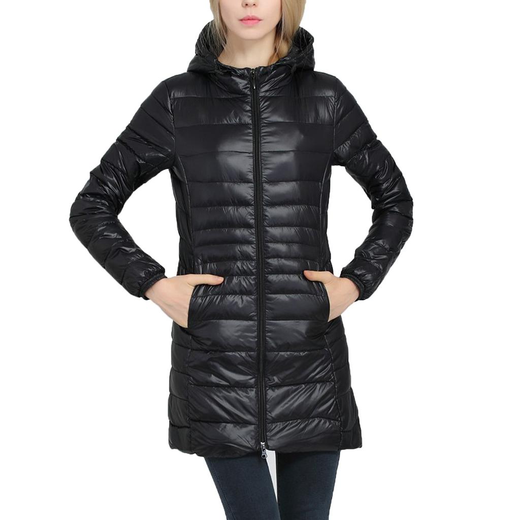 Jonathan Женская легкая верхняя одежда с капюшоном на молнии пальто пуховики