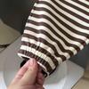 Детский осенний комплект свитеров в полоску с рисунком из мультфильма - повседневный комплект из двух предметов в корейском стиле для мальчиков и девочек