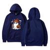 Women's O-neck Long Sleeve Halloween Printed Top Solid Color Hoodie