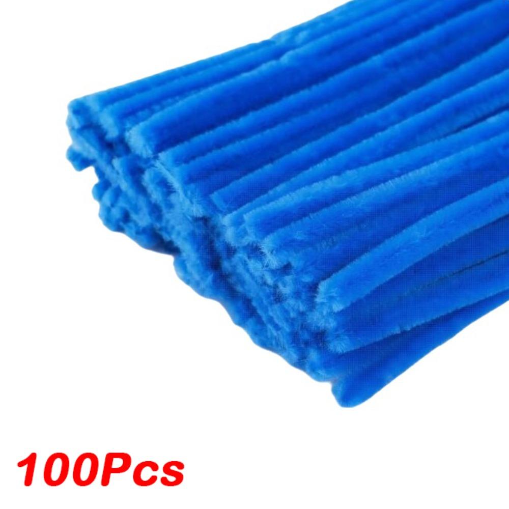 100/300/400Pcs Flexible Wire Pipe Cleaners Bendable Plush Sticks for Artificial Flower Making