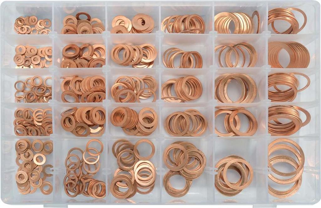COPPER WASHERS SET 580 PIECES - YT-068711