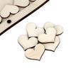 Wedding Guest Book Personalized Wooden Hearts Rustic Wedding Decorations