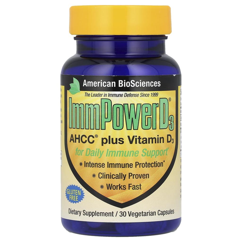 Empower D3, Ahcc Plus Vitamin D3, 30 Veggie Caps