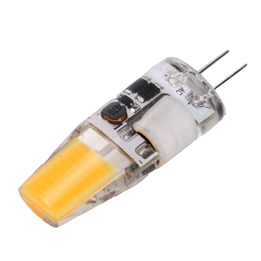 G4 LED COB Bulb 5W 600LM Silicone Chandelier Ceiling Lamp Bulb AC/DC 12V 4.2x1.3cmWarm White