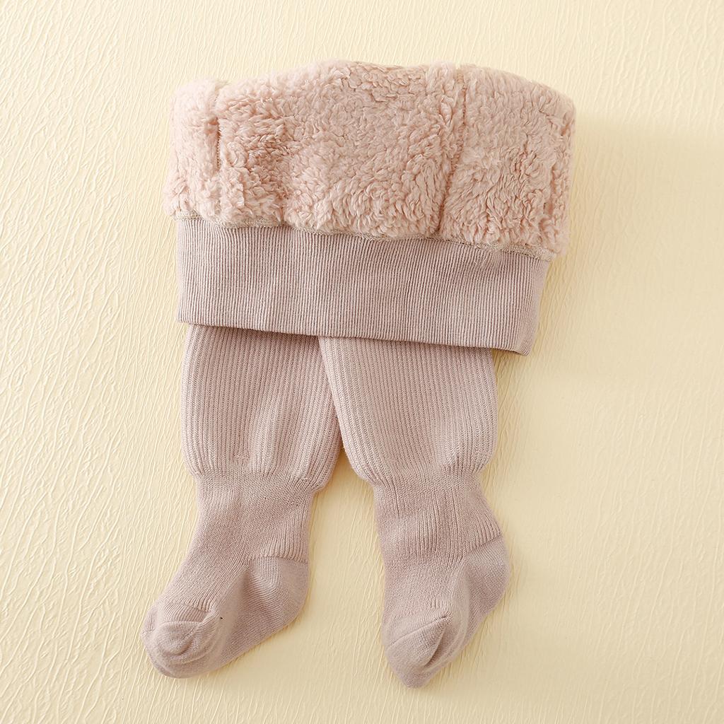 Winter Infant Baby Girls Polar Fleece Lining Stripes Leggings Plus Thick Warmth Cotton Tights Toddler Kids Keep Warm Pantyhose