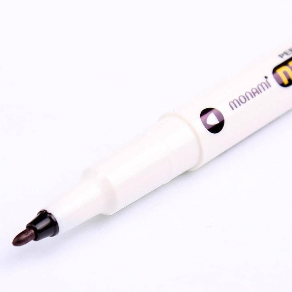 Перманентный маркер Monami для подписи (T) Двойной лайнер черный (Упаковка из 12 маркеров)