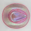 Eye-catching Sparkling Silver Pink Light-up Jazz Hat For Festivals And Holidays