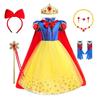 Qizlar malika kostyumi kiyinish tug'ilgan kun partiyasi cosplay Halloween liboslari ko'ylaklar bant boshbog'i tiara toj