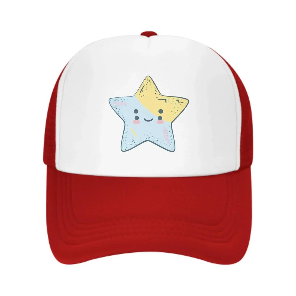 Four Eyed Stars Spring Summer Leisure Sports Daily Sun Hat Fishing Outdoor Unisexs and Womens Truck Caps Fashion Casquette