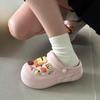 Новые Xie Super Soft для женщин Толстоподошвенные Противоскользящие Дышащие Туфли с большим носком и Шлепанцы