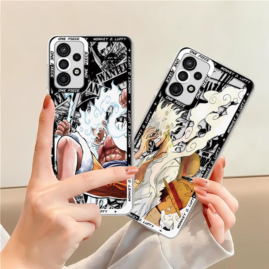 Прозрачный чехол-бампер One Piece Крутой Луффи для Samsung Galaxy A32 A50 A21s A12 A72 A31 A52 A51 A16 A17 A71 A52s