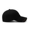 Pure cotton brim with letter embroidery holes baseball cap fashionable versatile face small cap men and women