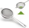 Stainless Steel Small Flour Sifter/Icing Sugar Shaker with Small Handle, Silver