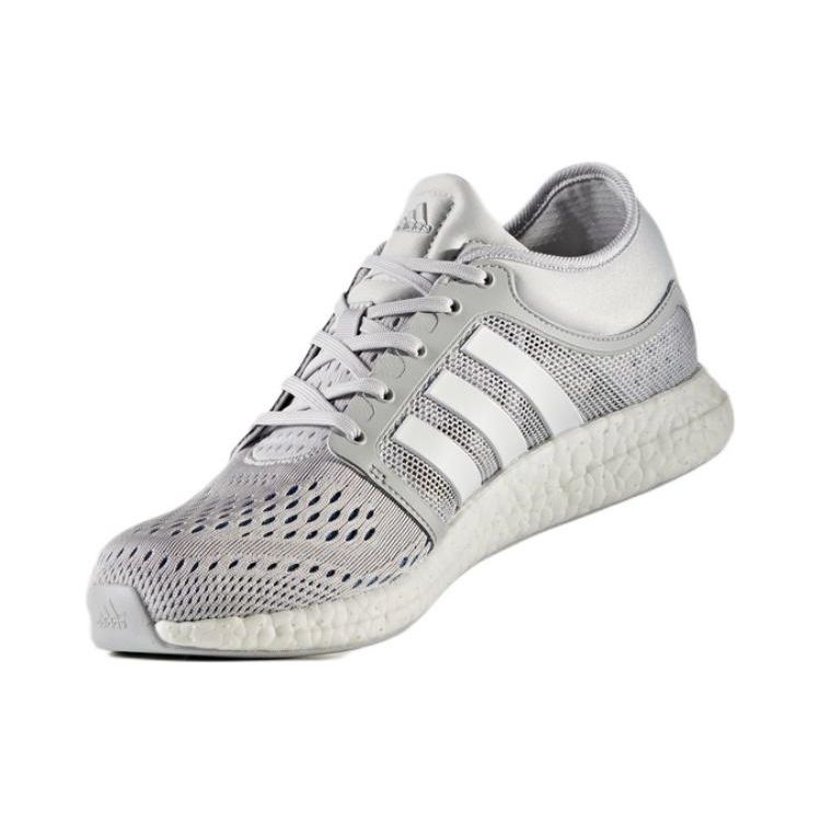 Adidas Rocket Boost Cc Round Toe Lace-Up Durable Breathable Low-Top Running Shoes Men Running Shoes Gray White CG2756
