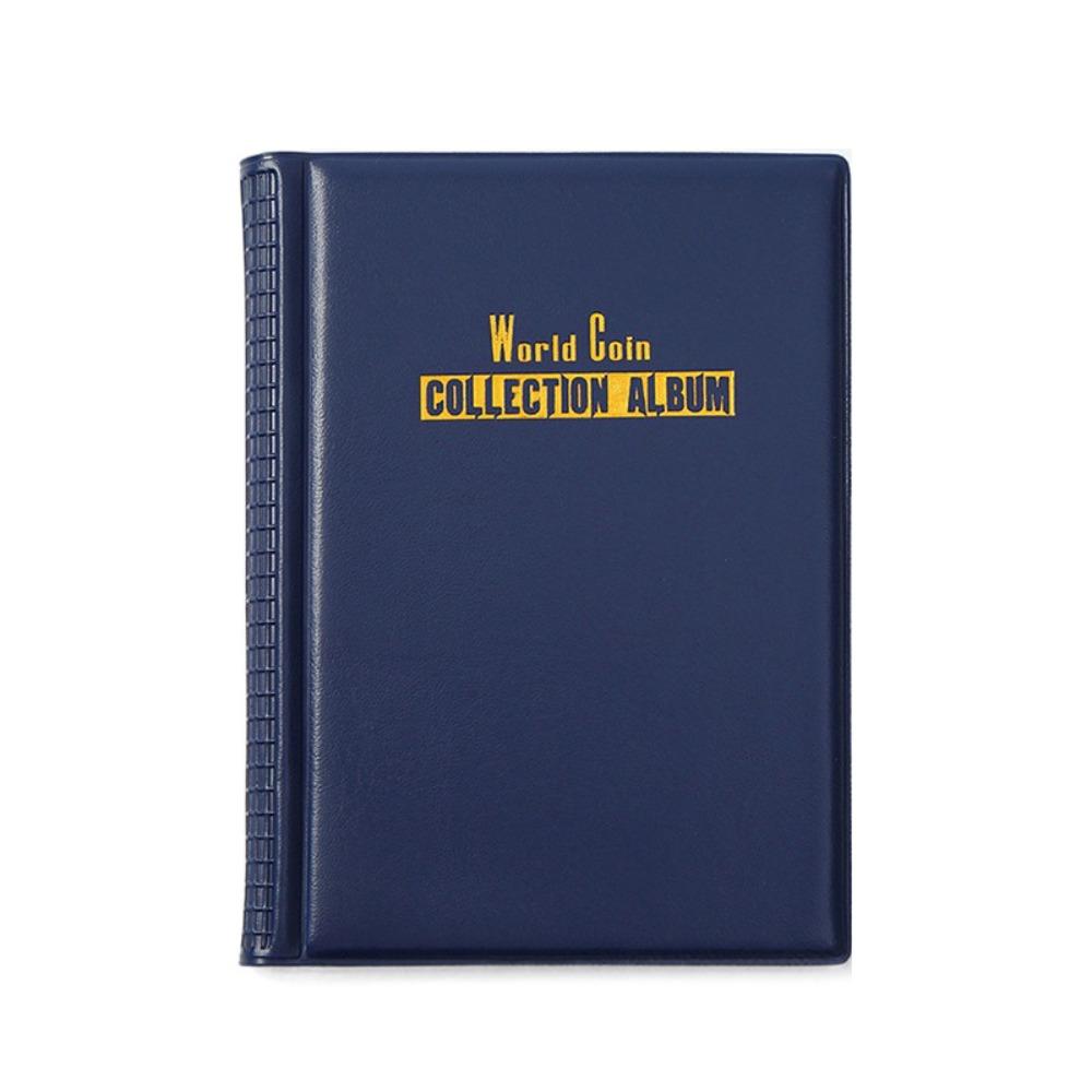 PVC Film Coin Collection Book PU Leather Storage Bags Premium Collecting Money Organizer  Gifts