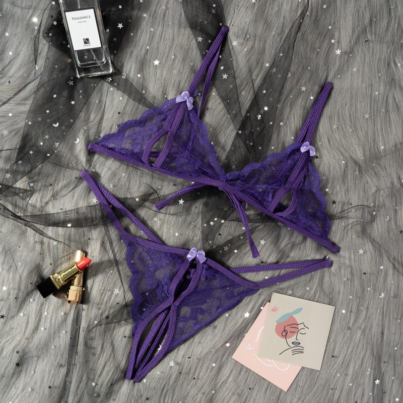 Sexy Lingerie Bra+Underwear Panties Briefs Bikini Sleepwear Lace Women Bra