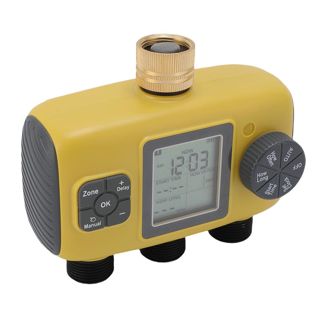 Умный таймер полива 3-канальный контроллер водяных клапанов для ирригации сада, газона, теплицы