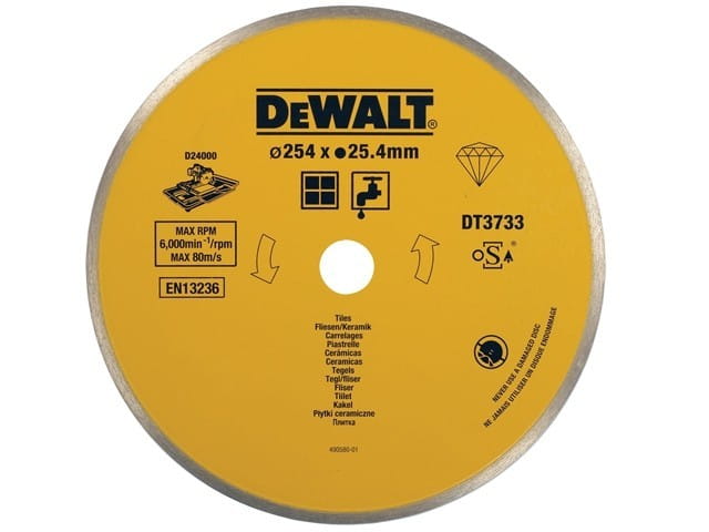 Dewalt Full Diamond Disc 250X1.6X25.4Mm