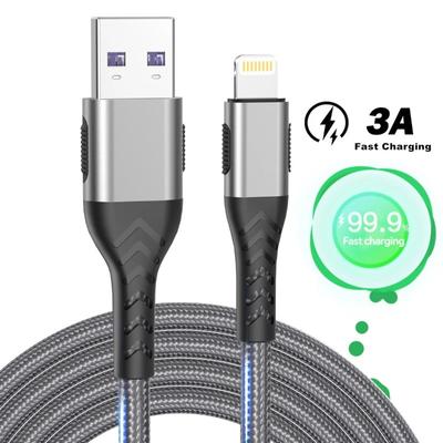 USB-кабель 3A для быстрой зарядки, зарядное устройство для мобильного телефона, кабель для передачи данных