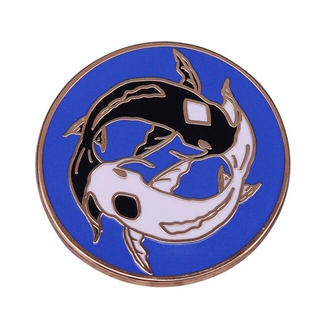Эмалированная булавка на лацкане «Аватар Повелитель воздуха» Appa Aang Momo Lotus YinYang Koi Fish Tui and La Badge Cool Epic Gift