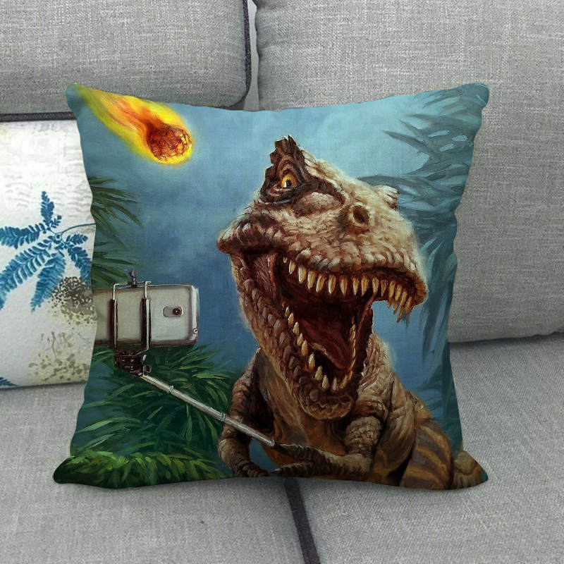 Oil Painting Of Animals - Pigs And Sheep Digital Printing Short Plush Pillow Covers For Car Sofa Office Cushion Cover Home Goods