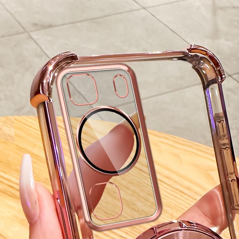 Gradient Glitter Airbag Lens Shockproof Case for Huawei P30 P40 P50 P60 Pro Pura 70 Pro Mate 30 40 50 60 Pro Nove 7 8 9 10 11 12 Pro Honor 100 200 Pro