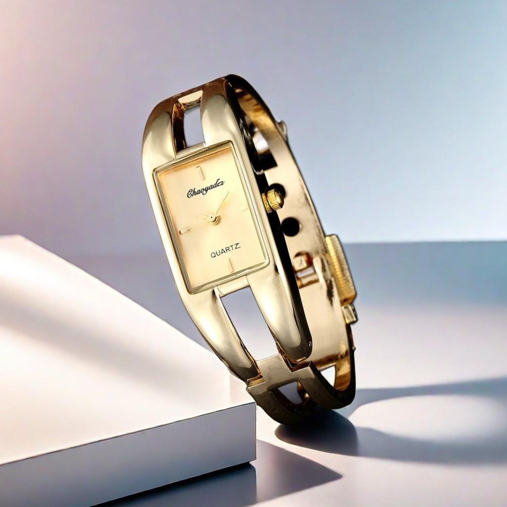 Luxury Women Watch Fashion Stainless Steel Bracelet Quartz Hollow Slim Bangle Watch for Ladies