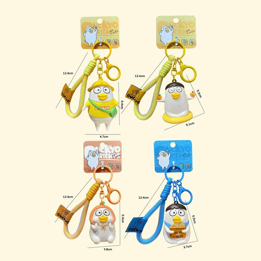 Брелок для ключей Wacky Little Liu Duck 3D, модный брелок для ключей, подвеска для школьного рюкзака, подарок