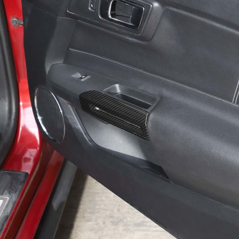 ABS Interior Door Handle Decoration Cover Sticker Fit Ford Mustang 2015 Up Interior Accessories