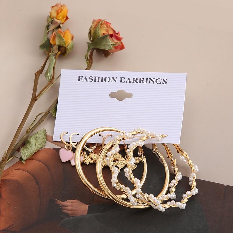 iF ME Модные серьги-кольца из смолы, подвеска в форме бабочки в форме сердца, женские аксессуары, ювелирные изделия