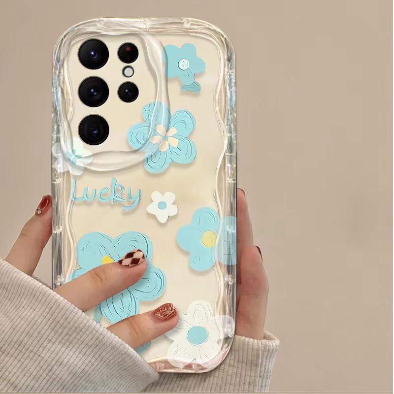 Чехол для телефона с цветочной волной, масляная живопись, для Samsung Galaxy S23 S24 S25 S26 Ultra S22 S21 S20 Plus FE A15 A16 A34 A35 A54 A55