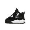 Air Jordan 4 Retro TD White Thunder Baby Sneakers Black FV4538-001