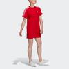 adidas Оригинальное платье с коротким рукавом для женщин Светло-алый GN2778