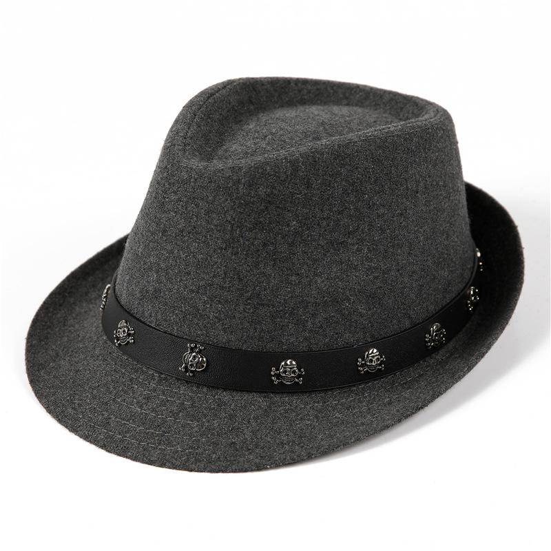 Black Jazz Hat Men's and Women's Top Hat Spring and Summer Sunshade Straw Hat Retro British Gentleman's Hat Stage Hat